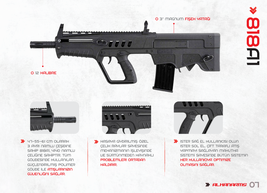 ALKANARMS 818A1 Bullpup Şarjörlü Av Tüfeği - Thumbnail