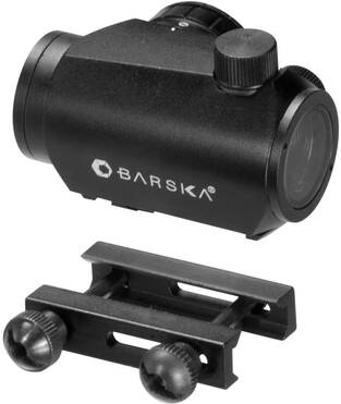 BARSKA 1x20 Çift Monte Ayak Yeşil Red Dot Nişangah