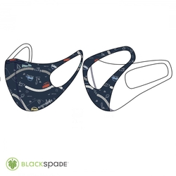 Blackspade - BLACKSPADE Çocuk Koruyucu Maske Araba Desen S1