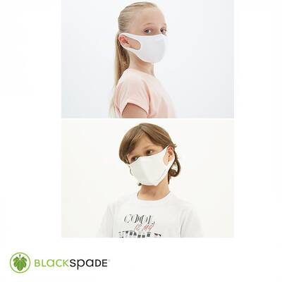 BLACKSPADE Çocuk Koruyucu Maske Beyaz S2