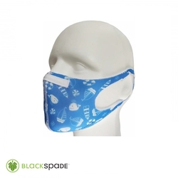 Blackspade - BLACKSPADE Çocuk Koruyucu Maske Deniz Desen S1