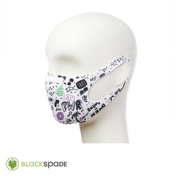 Blackspade - BLACKSPADE Çocuk Koruyucu Maske Sevgi-Aşk Desen S2