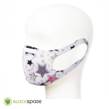 BLACKSPADE Çocuk Koruyucu Maske Yıldız Desen S2