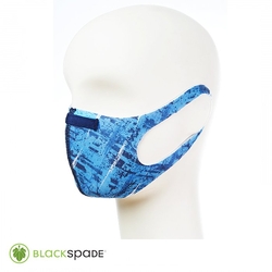 Blackspade - BLACKSPADE Unisex Koruyucu Maske Fırça Desen L