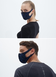 BLACKSPADE Unisex Koruyucu Maske Lacivert Kamo L - Thumbnail