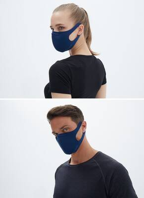 BLACKSPADE Unisex Koruyucu Maske Lacivert L