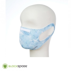 Blackspade - BLACKSPADE Unisex Koruyucu Maske Mavi Desen L