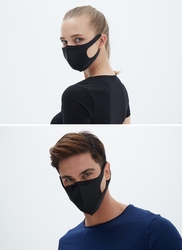 BLACKSPADE Unisex Koruyucu Maske Siyah L - Thumbnail