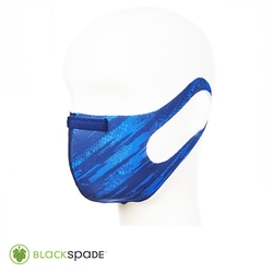 Blackspade - BLACKSPADE Unisex Koruyucu Maske Yarış Desen L