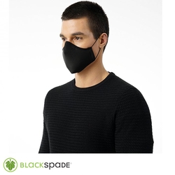 Blackspade - BLACKSPADE Unisex Örme Kumaş Maske Siyah M-XL