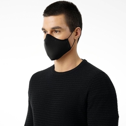 BLACKSPADE Unisex Örme Kumaş Maske Siyah M-XL - Thumbnail