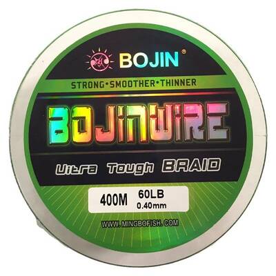 BOJIN 4X Braıd İp Misina 0.40 mm 400 m Yeşil