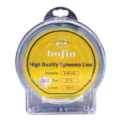 BOJIN Dyneema İp Misina 100 m - 0.12 mm Renk:Yesil