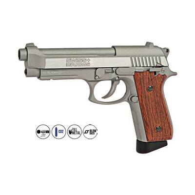 CYBERGUN S. Arms 92 Gümüş C6 4,5MM Havalı Tabanca