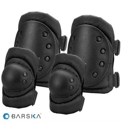 D. BARSKA CX-400 Taktik Siyah Dirsek Ve Dizlik Set