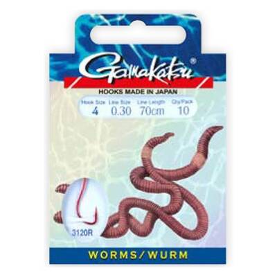 D. GAMAKATSU BKS-3120R Worm İğne Takımı 70Cm #6