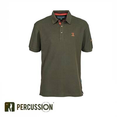 D. PERCUSSION Treesco Chasse Brode Polo Tişört L