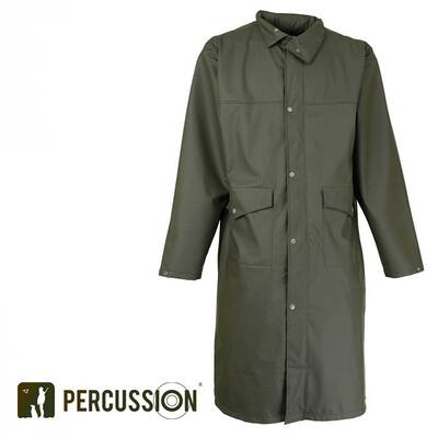 D. PERCUSSION Treesco Manteau Long Coat Haki L