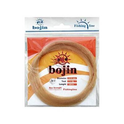 D.BOJIN Poşet Misina100m-0.50mm Renk:B010(A.Kahve)