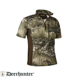 Deerhunter - DEERHUNTER Yaka Fermurlı K.Kollu Realtree TişörtXL