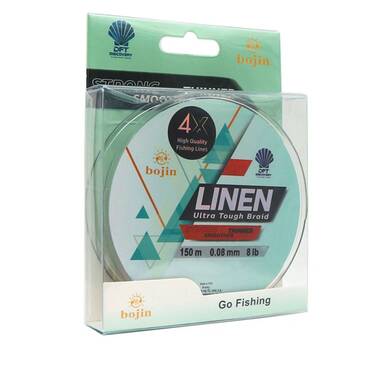 DFT Bojin 4X aLinen İp Misina 0.08 mm 150 m Yeşil