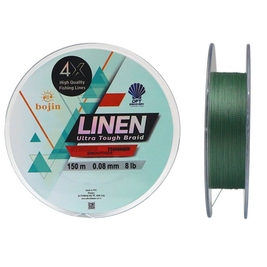 DFT Bojin 4X aLinen İp Misina 0.08 mm 150 m Yeşil - Thumbnail