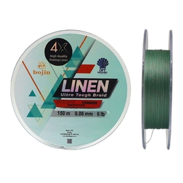 DFT Bojin 4X Linen İp Misina 0.06 mm 150 m Yeşil - Thumbnail