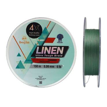 DFT Bojin 4X Linen İp Misina 0.06 mm 150 m Yeşil