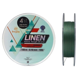 DFT Bojin 4X Linen İp Misina 0.10 mm 150 m Yeşil - Thumbnail