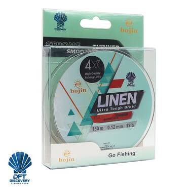 DFT Bojin 4X Linen İp Misina 0.12 mm 150 m Yeşil