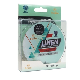 DFT Bojin 4X Linen İp Misina 0.12 mm 150 m Yeşil - Thumbnail