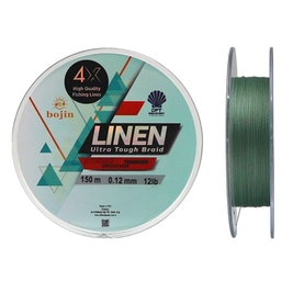 DFT Bojin 4X Linen İp Misina 0.12 mm 150 m Yeşil - Thumbnail