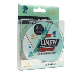 DFT Bojin 4X Linen İp Misina 0.14 mm 150 m Yeşil - Thumbnail