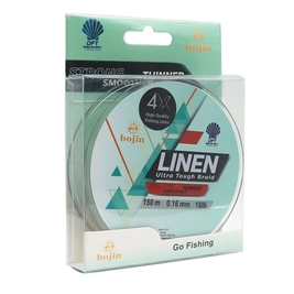 DFT Bojin 4X Linen İp Misina 0.16 mm 150 m Yeşil - Thumbnail