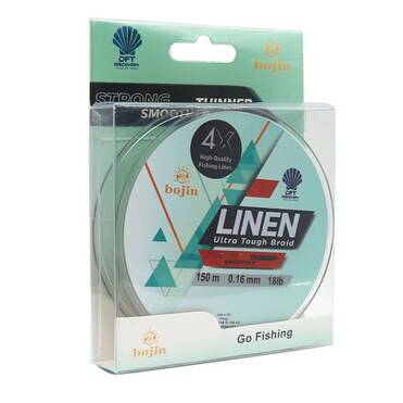 DFT Bojin 4X Linen İp Misina 0.16 mm 150 m Yeşil