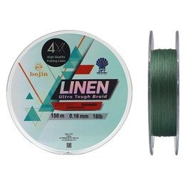 DFT Bojin 4X Linen İp Misina 0.16 mm 150 m Yeşil - Thumbnail