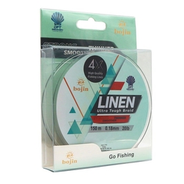 DFT Bojin 4X Linen İp Misina 0.18 mm 150 m Yeşil - Thumbnail