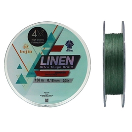 DFT Bojin 4X Linen İp Misina 0.18 mm 150 m Yeşil - Thumbnail