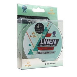 DFT Bojin 4X Linen İp Misina 0.20 mm 150 m Yeşil - Thumbnail