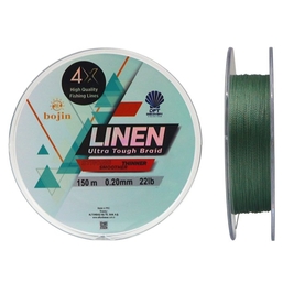 DFT Bojin 4X Linen İp Misina 0.20 mm 150 m Yeşil - Thumbnail