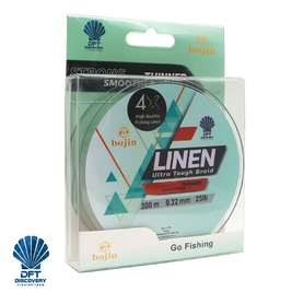 DFT - DFT Bojin 4X Linen İp Misina 0.22 mm 300 m Yeşil