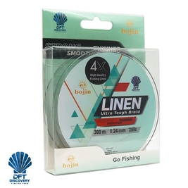 DFT - DFT Bojin 4X Linen İp Misina 0.24 mm 300 m Yeşil