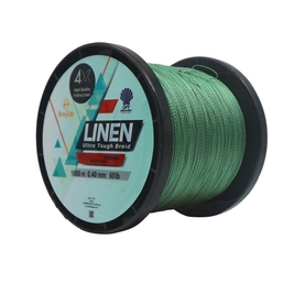 DFT Bojin 4X Linen İp Misina 0.40 mm 1000m Yeşil - Thumbnail