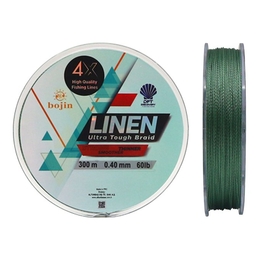 DFT Bojin 4X Linen İp Misina 0.40 mm 300 m Yeşil - Thumbnail