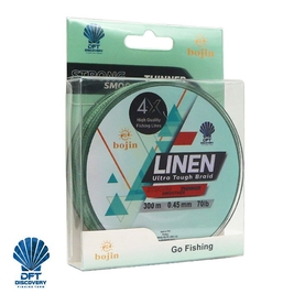 DFT - DFT Bojin 4X Linen İp Misina 0.45 mm 300 m Yeşil