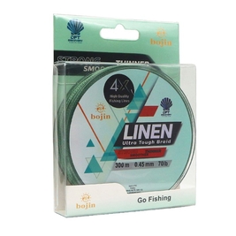 DFT Bojin 4X Linen İp Misina 0.45 mm 300 m Yeşil - Thumbnail