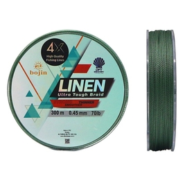 DFT Bojin 4X Linen İp Misina 0.45 mm 300 m Yeşil - Thumbnail