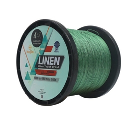 DFT Bojin 4X Linen İp Misina 0.50 mm 1000m Yeşil - Thumbnail