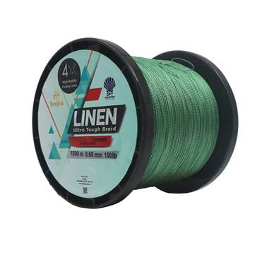 DFT Bojin 4X Linen İp Misina 0.60 mm 1000m Yeşil