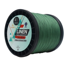 DFT Bojin 4X Linen İp Misina 0.70 mm 1000m Yeşil - Thumbnail